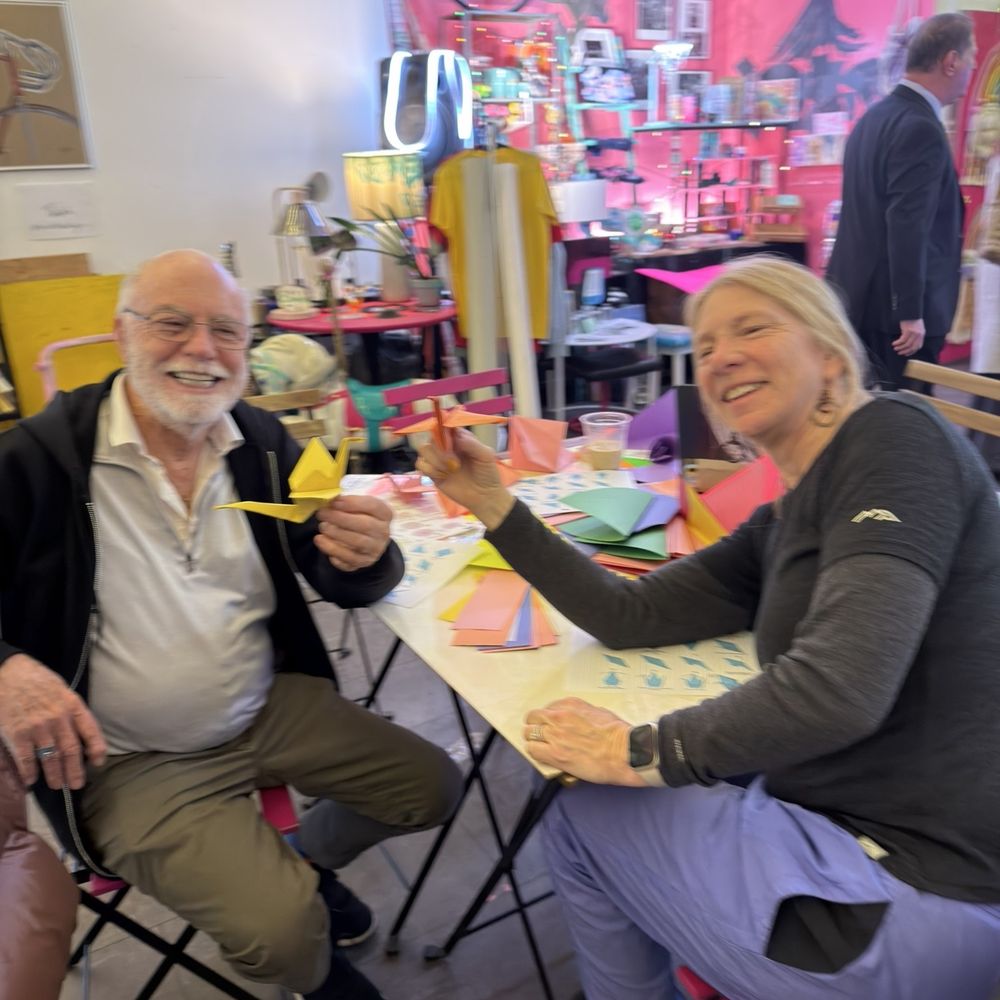 Enoch's - Me and my dad making origami cranes - Cafes Near Me - New York, New York Enoch's - Me and my dad making origami cranes - Cafes Near Me - New York, New York