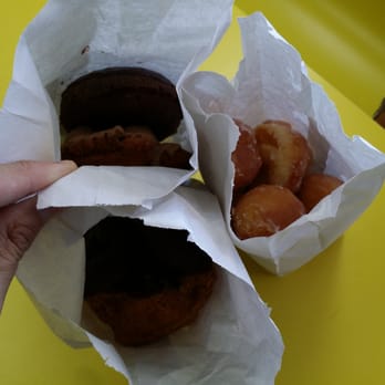 Francis Donuts - Dozen donut holes, chocolate chocolate cake, maple old fashioned, and chocolate buttermilk...afternoon snack! - Donuts Near Me - Fremont, California Francis Donuts - Dozen donut holes, chocolate chocolate cake, maple old fashioned, and chocolate buttermilk...afternoon snack! - Donuts Near Me - Fremont, California