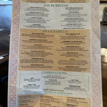 Los Agaves - Menu as of Dec 2023 - Tacos Near Me - Santa Barbara, California Los Agaves - Menu as of Dec 2023 - Tacos Near Me - Santa Barbara, California