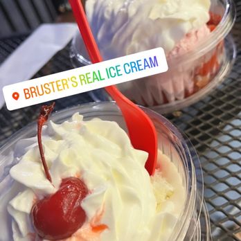 Bruster's Real Ice Cream - Brownie and strawberry shortcake sundaes - Ice Cream & Frozen Yogurt Near Me - Tallahassee, Florida Bruster's Real Ice Cream - Brownie and strawberry shortcake sundaes - Ice Cream & Frozen Yogurt Near Me - Tallahassee, Florida