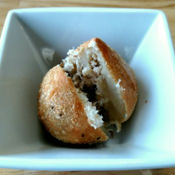 Sabor Brazilian Grill - Chicken Croquette sliced open - Caterers Near Me - San Diego, California Sabor Brazilian Grill - Chicken Croquette sliced open - Caterers Near Me - San Diego, California