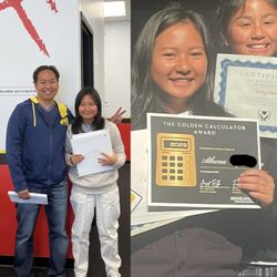 Mathnasium - Math Success and a Proud Dad Moment!
Athena, our rising 7th grader, won Golden Calculator - a prestigious school award for Math excellence.