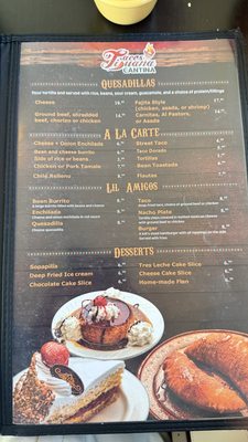 Menu photo 3 Tacos Tijuana Cantina Reno, NV