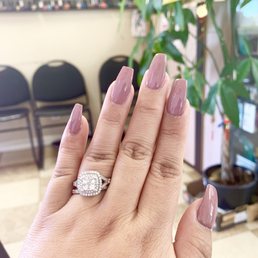 Coffin acrylic nails Coffin acrylic nails