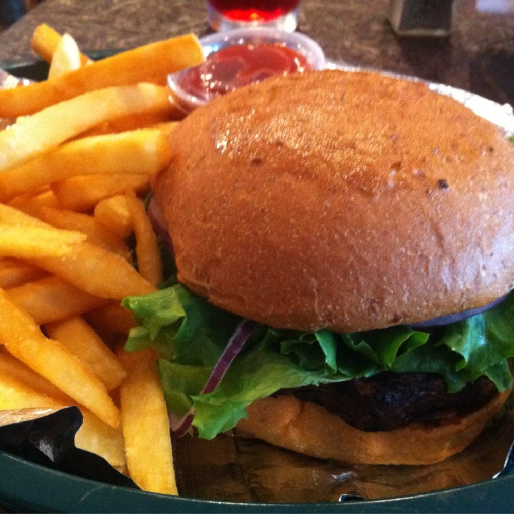 NeWorlDeli - Their Veggie Burger. Black Bean? Not bad, great fries - Delis Near Me - Austin, Texas NeWorlDeli - Their Veggie Burger. Black Bean? Not bad, great fries - Delis Near Me - Austin, Texas