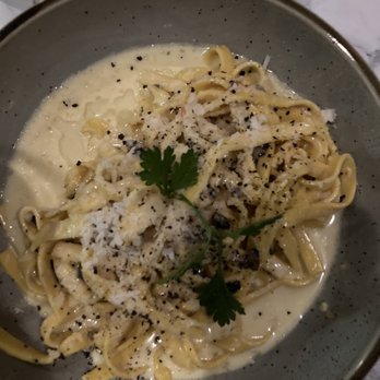 La Grassa Pastificio - Gnocchi with truffle sauce, but subbed gnocchi for fettuccini - Italian Near Me - Cary, North Carolina La Grassa Pastificio - Gnocchi with truffle sauce, but subbed gnocchi for fettuccini - Italian Near Me - Cary, North Carolina