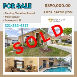 Lifestyles Realty - Turnkey Vacation Rental Sold!