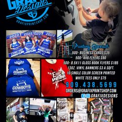 Grafix Designs, Printing & Apparel - Www.grafixprintshop.com
#printing #printingservices #grafixdesigns #screenprinting #businesscards #banners #prints