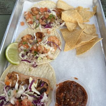 Mucho Aloha Brewhouse - Shrimp tacos - Brewpubs Near Me - Koloa, Hawaii