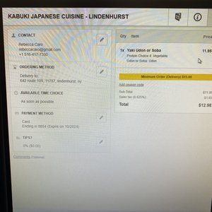 Photo of Kabuki Japanese Cuisine - Lindenhurst, NY, United States. After a long argument they said we did not order "The Lunch Special" but this is what comes up.