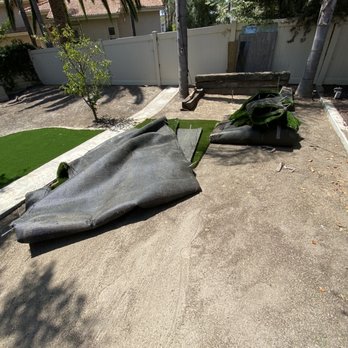 Wogan Landscape - a lawn with a tarp on it - Landscaping Near Me
