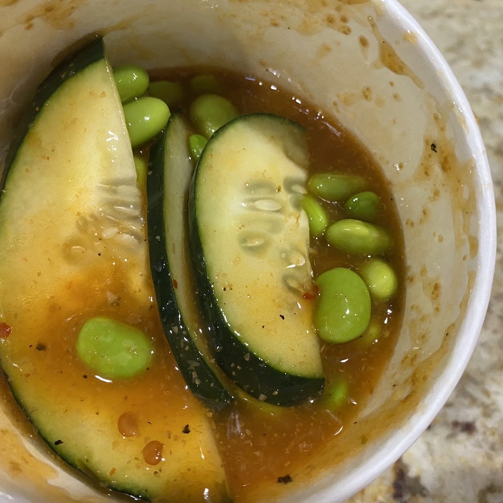 WaBa Grill - Side Cucumber Edamame Kimchi ($2.25) 5/19/20... did not like this at all! - Fast Food Near Me - Downey, California WaBa Grill - Side Cucumber Edamame Kimchi ($2.25) 5/19/20... did not like this at all! - Fast Food Near Me - Downey, California