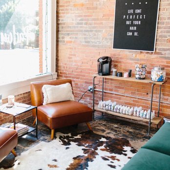 Parlour & Main Salon - A comfy lounge and coffee station to enjoy and relax while you're waiting for your appointment! - Waxing Near Me - Ball Ground, Georgia