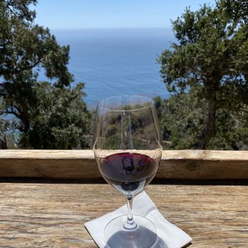 Nepenthe - Patio area while waiting for table (~30"). - New American Near Me - Big Sur, California