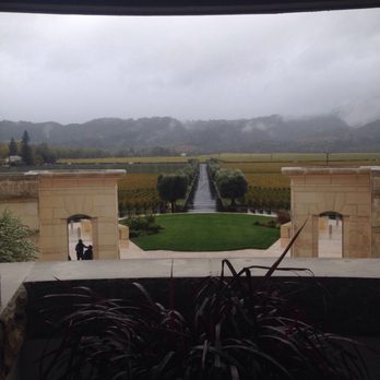 Opus One Winery - View from the terrace. I do love when the fog rolls in. - Wineries Near Me - Oakville, California Opus One Winery - View from the terrace. I do love when the fog rolls in. - Wineries Near Me - Oakville, California