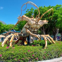 The Rain Barrel Village - Big Lobster Photo op area