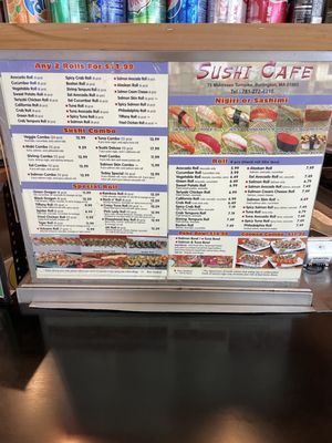 Menu photo 1 Sushi Cafe Burlington, MA