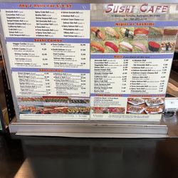 Sushi Cafe - Menu