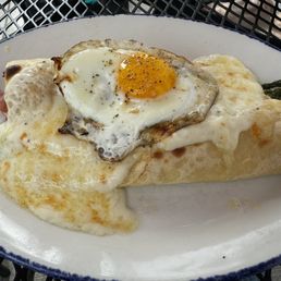 Ham and Asparagus Crepe