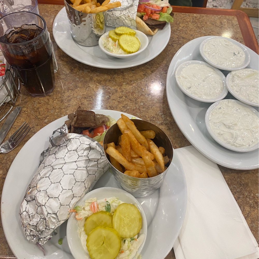 Westfield Diner - 2 gyros w/fries, pickles, coleslaw and extra tzatziki - Diners Near Me - Westfield, New Jersey Westfield Diner - 2 gyros w/fries, pickles, coleslaw and extra tzatziki - Diners Near Me - Westfield, New Jersey