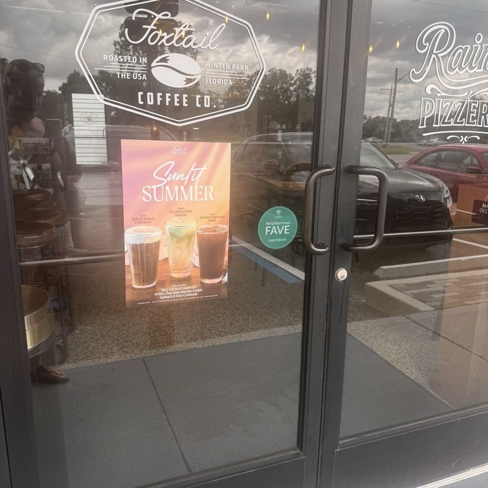 Foxtail Coffee Hourglass - Front door - Coffee & Tea Near Me - Orlando, Florida Foxtail Coffee Hourglass - Front door - Coffee & Tea Near Me - Orlando, Florida
