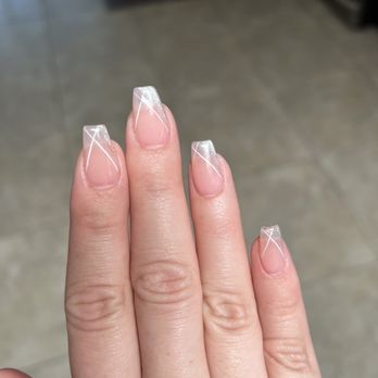 Nü Nails - Crooked nail. Super obvious too - Nail Salons Near Me - San Jose, California