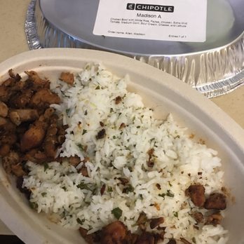 Chipotle Mexican Grill - My topping-less chicken bowl. - Mexican Near Me - Columbus, Georgia Chipotle Mexican Grill - My topping-less chicken bowl. - Mexican Near Me - Columbus, Georgia