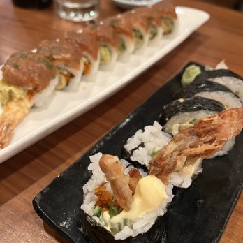 SanKai Sushi - Red Dragon (left) and Spider (right) - Sushi Bars Near Me - Edmonds, Washington SanKai Sushi - Red Dragon (left) and Spider (right) - Sushi Bars Near Me - Edmonds, Washington