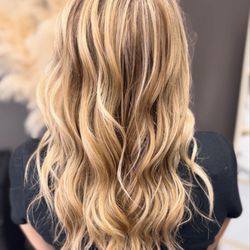 Hair & Company - All over hilights for new guest.