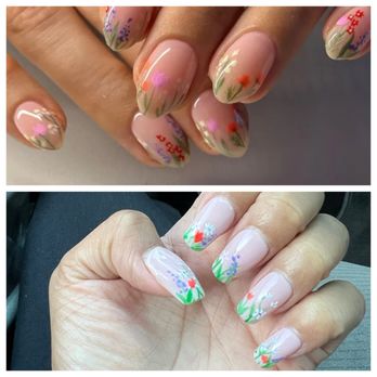 Alpha Nails - What I wanted (top) vs. what I got - Nail Salons Near Me - Millbrae, California