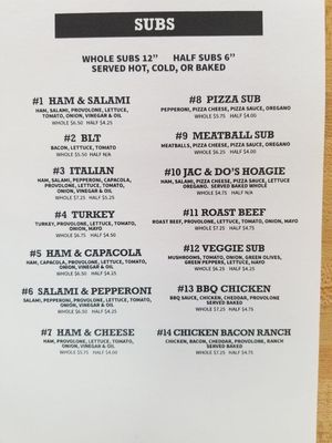 Menu photo 4 Jac & Do's Pizza Findlay, OH