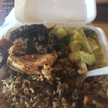 Boston Juicy Jerk - Jerk chicken with rice n peas...steam vegetables... - Caribbean Near Me - Lauderhill, Florida Boston Juicy Jerk - Jerk chicken with rice n peas...steam vegetables... - Caribbean Near Me - Lauderhill, Florida