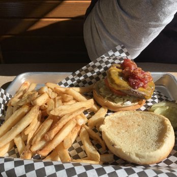 The Distillery Restaurant Henrietta - *Bacon Cheddar-Burger - Sports Bars Near Me - Henrietta, New York