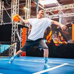 Sky Zone Trampoline Park - Dodge, Duck, Dip, Dive and Dodge!