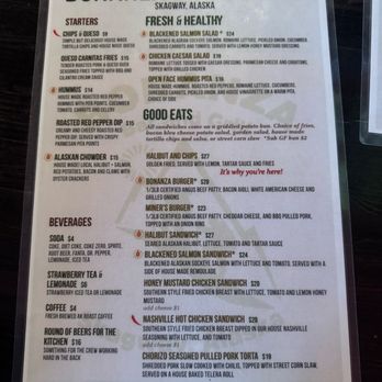 Bonanza Bar & Grill - Menu - American Near Me - Skagway, Alaska