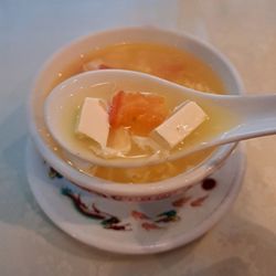 Egg Drop or Egg Flower Soup that comes with lunch special