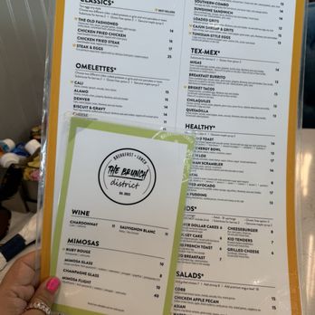 The Brunch District - Menu - Breakfast & Brunch Near Me - Addison, Texas