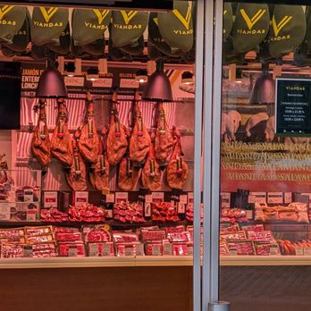 Mesón Cervantes - Iberico hamon in the window of the store - Spanish Near Me - Salamanca, SA Mesón Cervantes - Iberico hamon in the window of the store - Spanish Near Me - Salamanca, SA