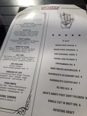 Menu photo 4 Native Eatery and Bar Rochester, NY