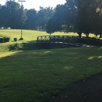 Polly Palmer Park - Small bridge linking the two lakes together - Parks Near Me - Ocala, Florida