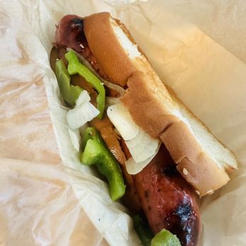 City Barbeque - Sausage dog (raw green peppers) - Barbeque Near Me - High Point, North Carolina