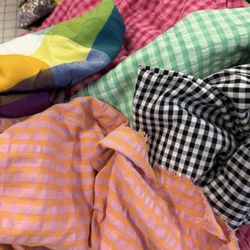 LA Finch Fabrics - New designer deadstock fabrics from London. Searsucker cottons, rayon twill and brushed cotton