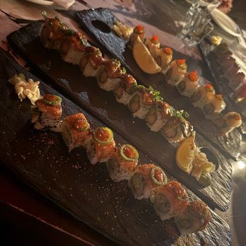 Queens Harbour - Sushi rolls $22-$26 (3/5) - tasted okay, expected more considering the price - Mediterranean Near Me - Toronto, Ontario Queens Harbour - Sushi rolls $22-$26 (3/5) - tasted okay, expected more considering the price - Mediterranean Near Me - Toronto, Ontario