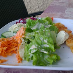 Restaurant Panorama - Fitnessteller (wir haben schon eine Spitze Crevetten gegessen)!