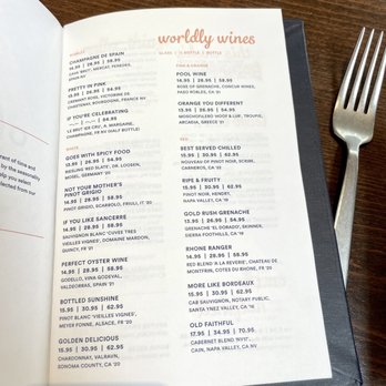 O Sea - Wine menu Feb 2023 - Seafood Near Me - Orange, California