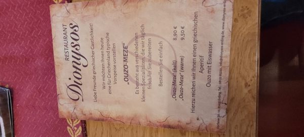 Menu photo 6 Dionysos Erding, BY