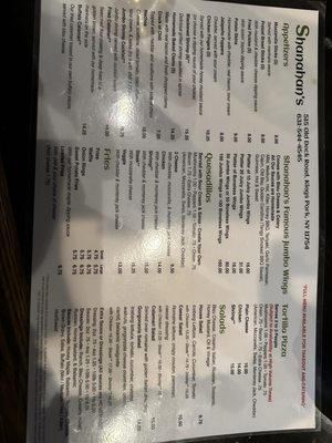 Menu photo 1 Shanahan's Bar and Grill Kings Park, NY Menu photo 1 Shanahan's Bar and Grill Kings Park, NY