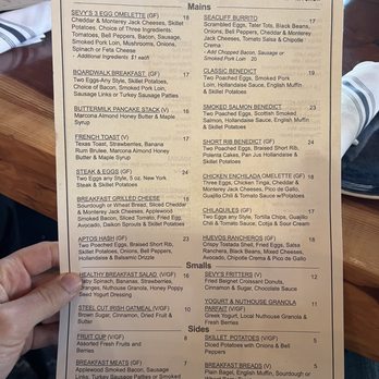 Sevys Bar and Kitchen - Breakfast menu - Bars Near Me - Aptos, California