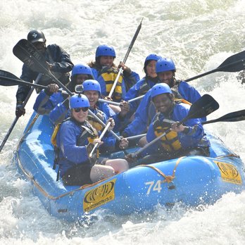 Action Whitewater Adventures - Our  team Tunnel Drop with  our amazing guide Kennedy. - Rafting/Kayaking Near Me - Lotus, California