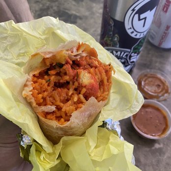 23rd Street Cafe - Chicken Tikka Burrito (no beans) you're welcome - Indian Near Me - Los Angeles, California